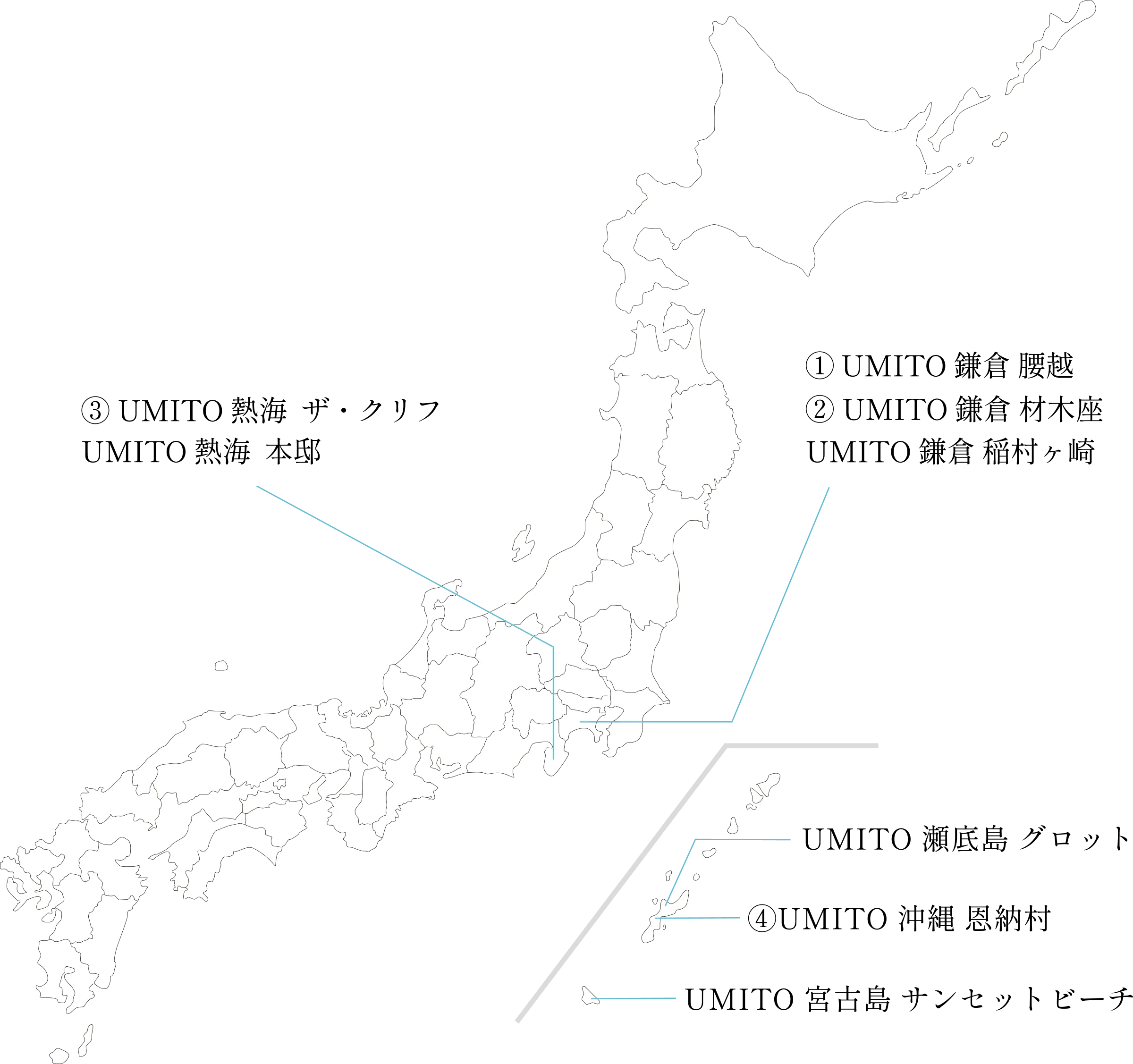 UMITOの物件エリアマップ