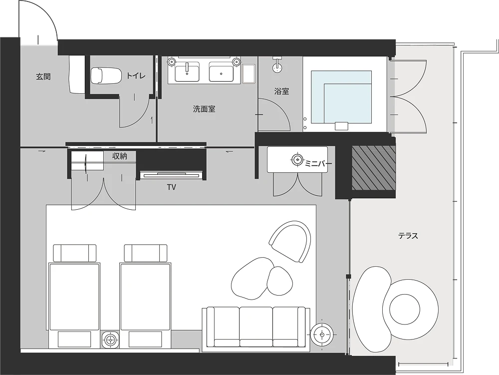 CABIN 間取り図