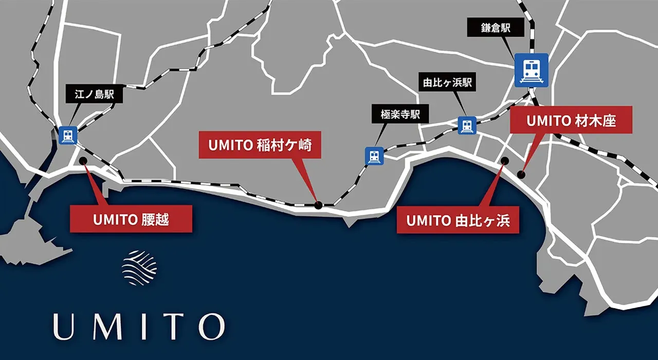UMITO 鎌倉のマップ