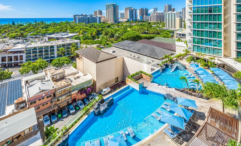 383 Kalaimoku St Aerials and Pool 5